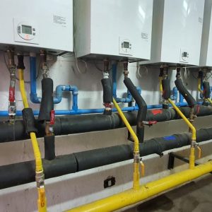 Instalación matriz de gas sala de caldera